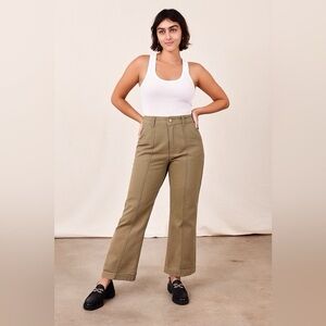 Big Bud Press Western Pants - Tan Olive Beige Large Petite 24” inseam